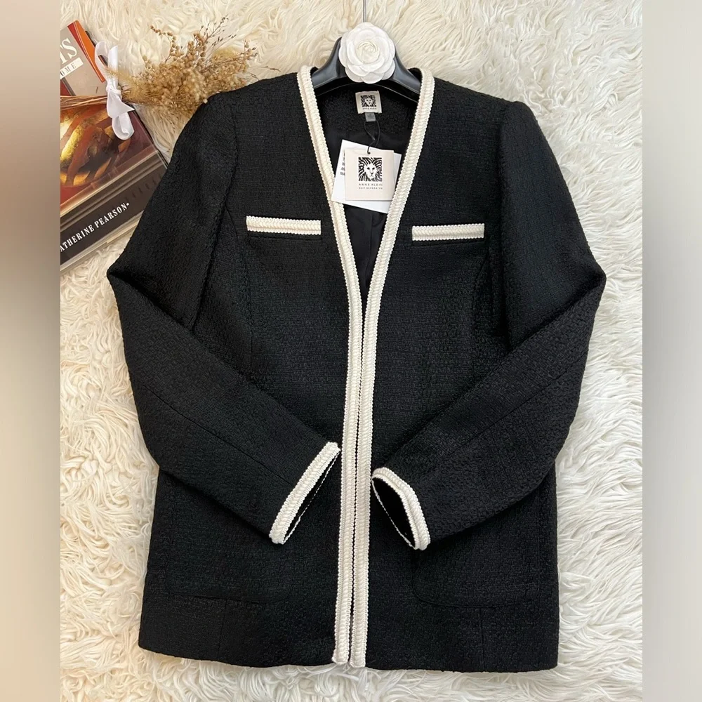 🛍️NWT Anne Klein🛍️ Women's Elegant Tweed Blazer - Picture 1 of 7